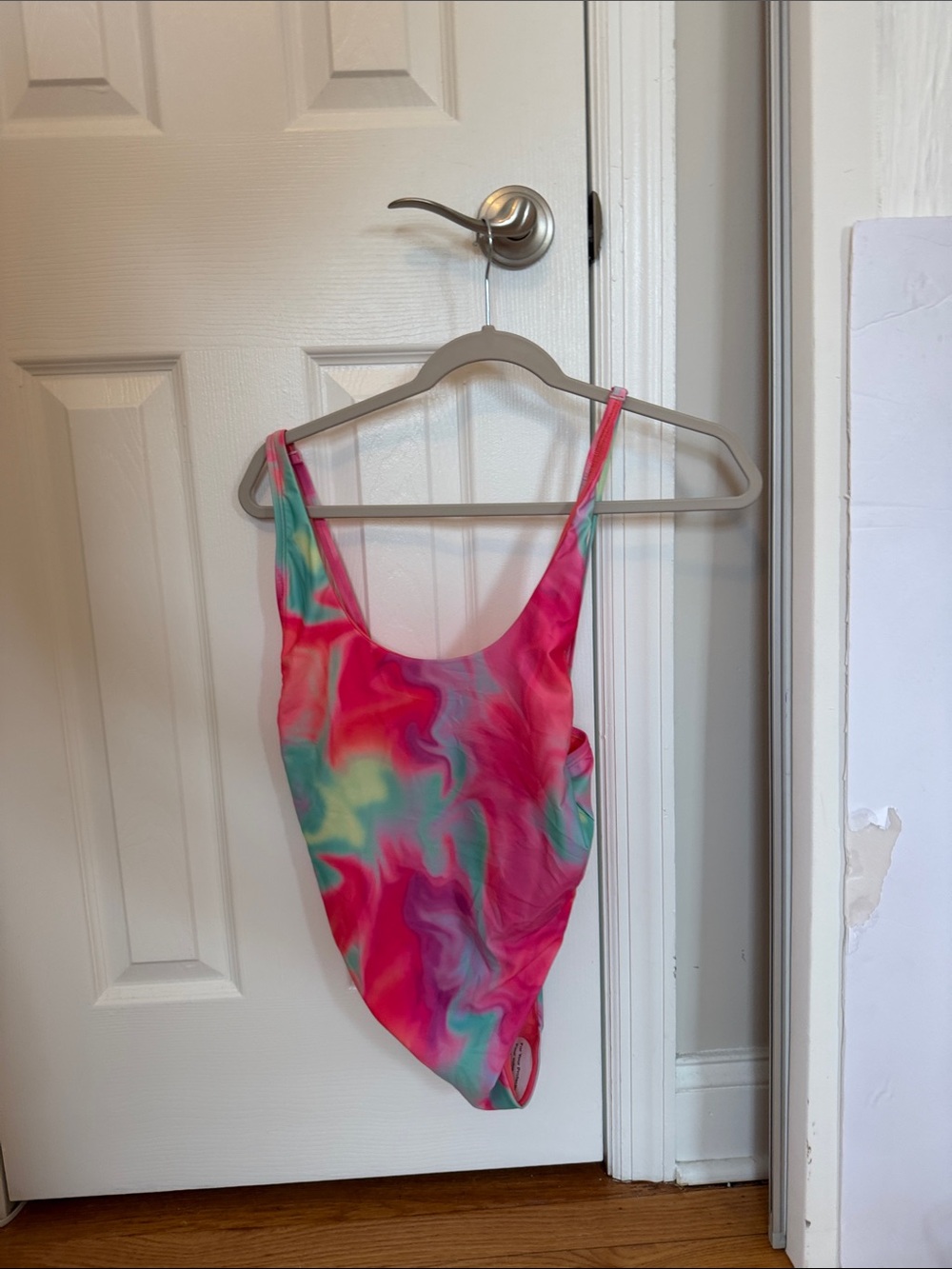 Tie-Dye Pink Multicolor One-Piece Swimsuit